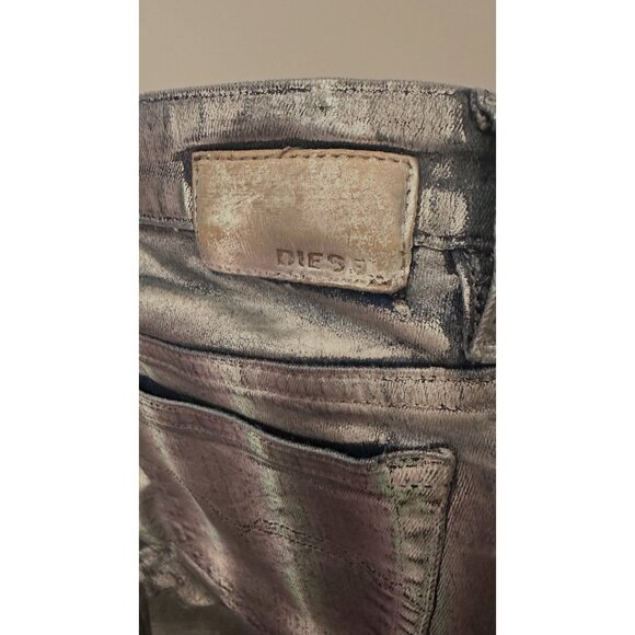 Unique Diesel Holographic Low Waist Skinny Jeans W26 L32 - Picture 4 of 4